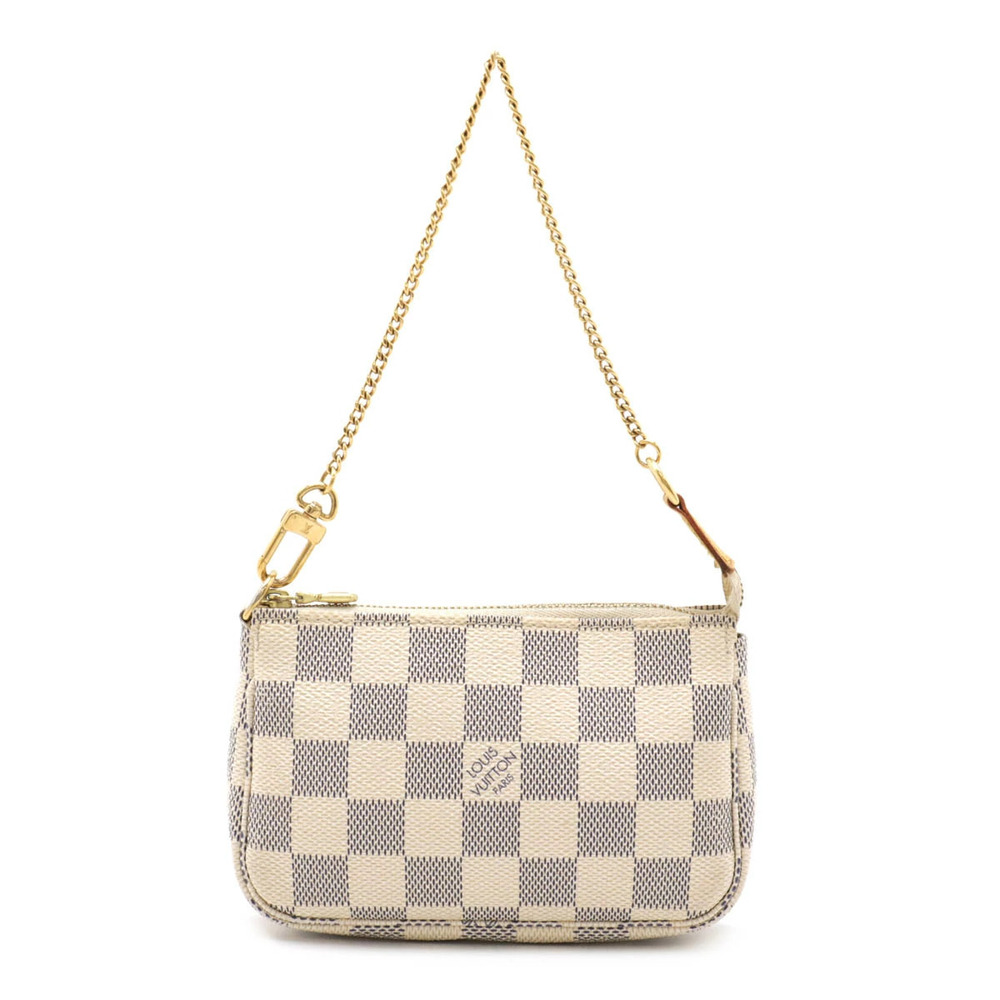 LOUIS VUITTON Damier Azur White Pochette Accessoires Accessory Bag